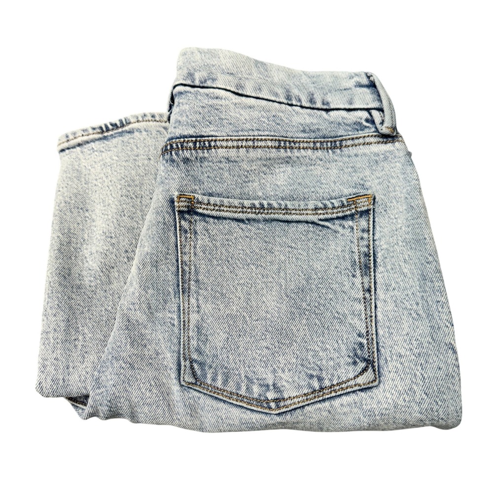 Good American Jeans‎ Womens 4/27 Good Curve Straight Step Blue Denim Faded Wash